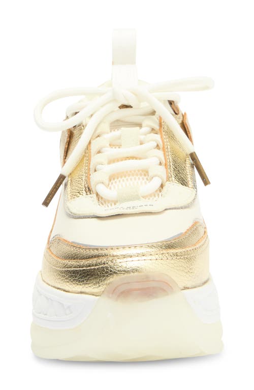 Kurt Geiger London Kensington Pump Sneaker In Gold