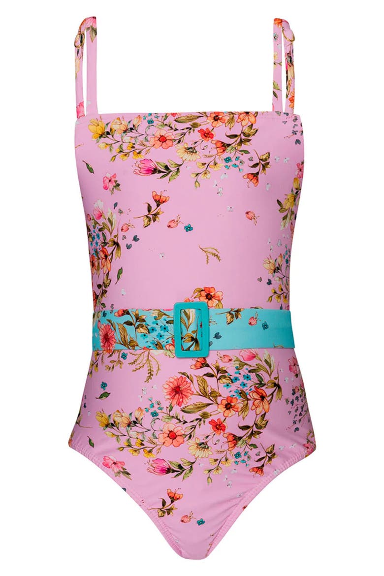 Kids' Brixtyn Belted One-Piece Swimsuit, Main, color, DOLCE