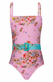 PQ SWIM Kids' Brixtyn Belted One-Piece Swimsuit
