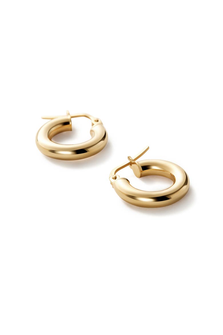 Classic Hoop Earrings -  Mini, Alternate, color, Gold