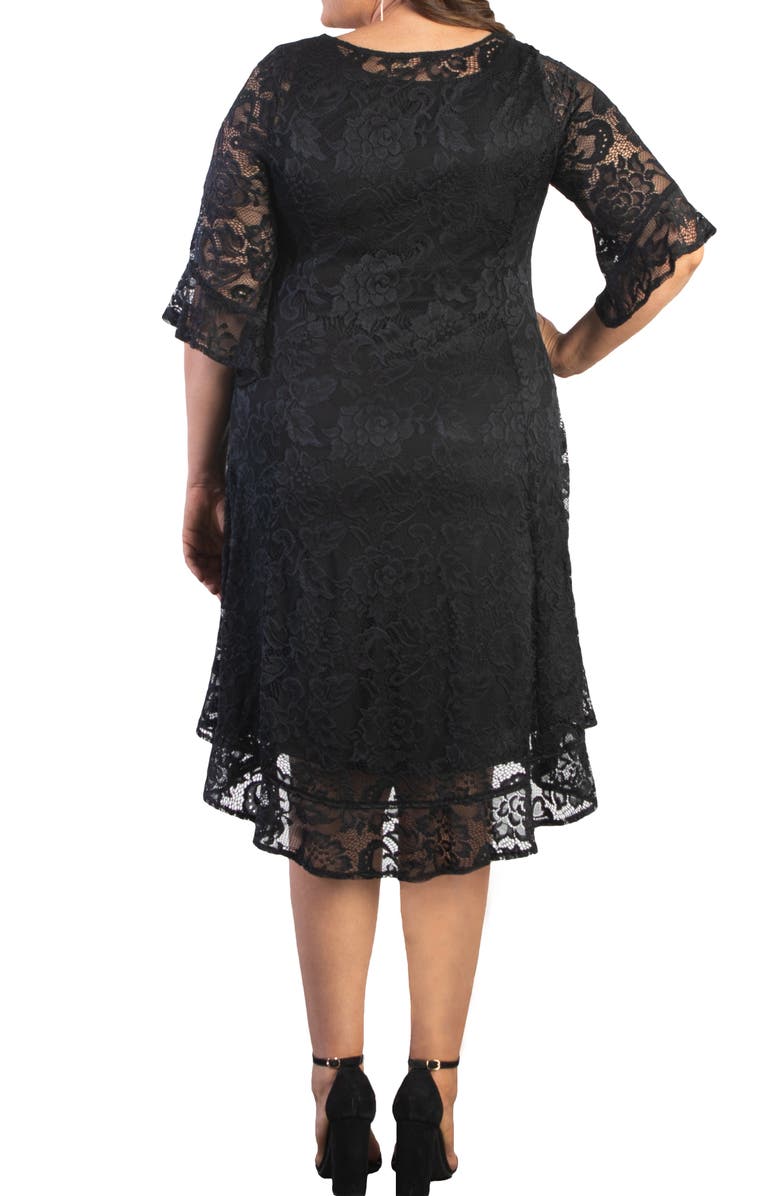 Kiyonna Livi Lace Cocktail Dress, Alternate, color, 