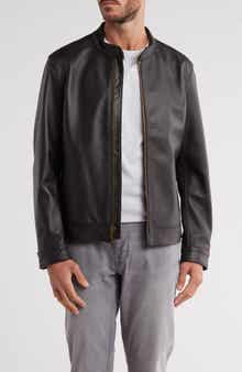 Frye Cafe Leather Racer Jacket