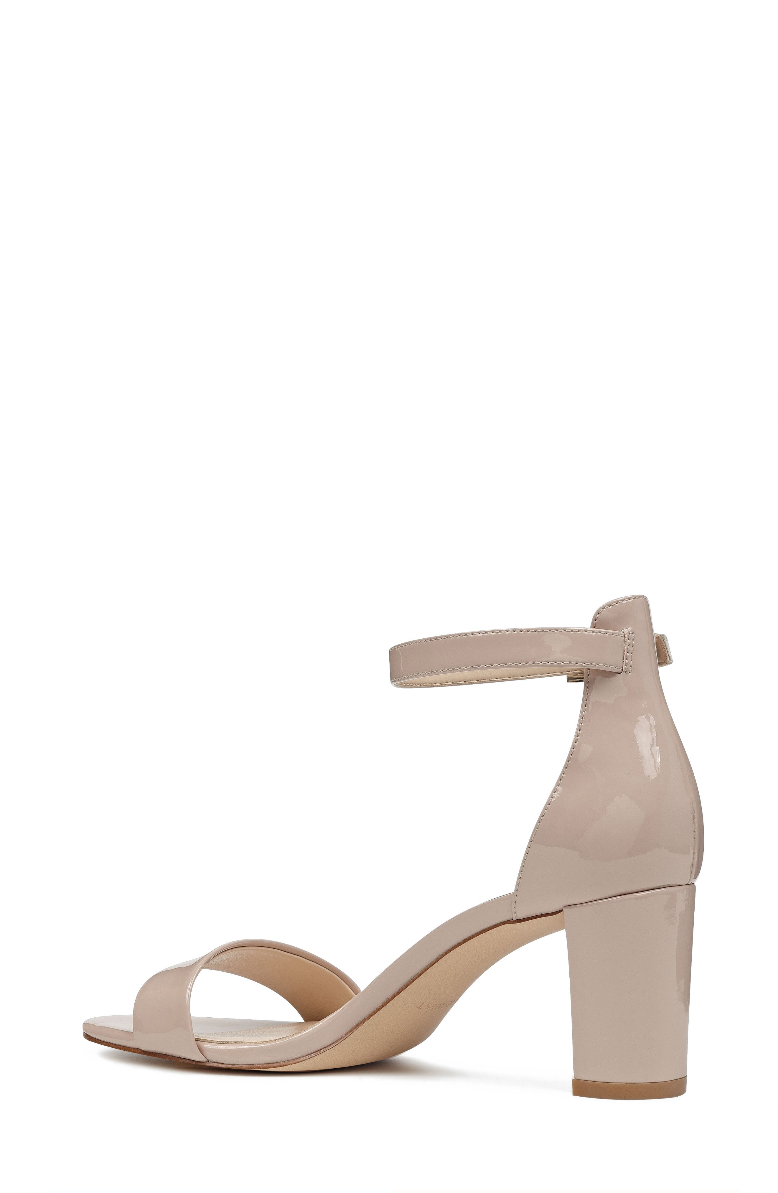 Pruce Ankle Strap Sandal, Alternate, color, NATURAL PATENT