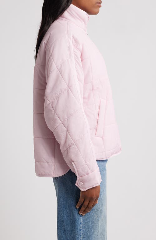 Thread & Supply Box Quilted Zip Jacket In Pink