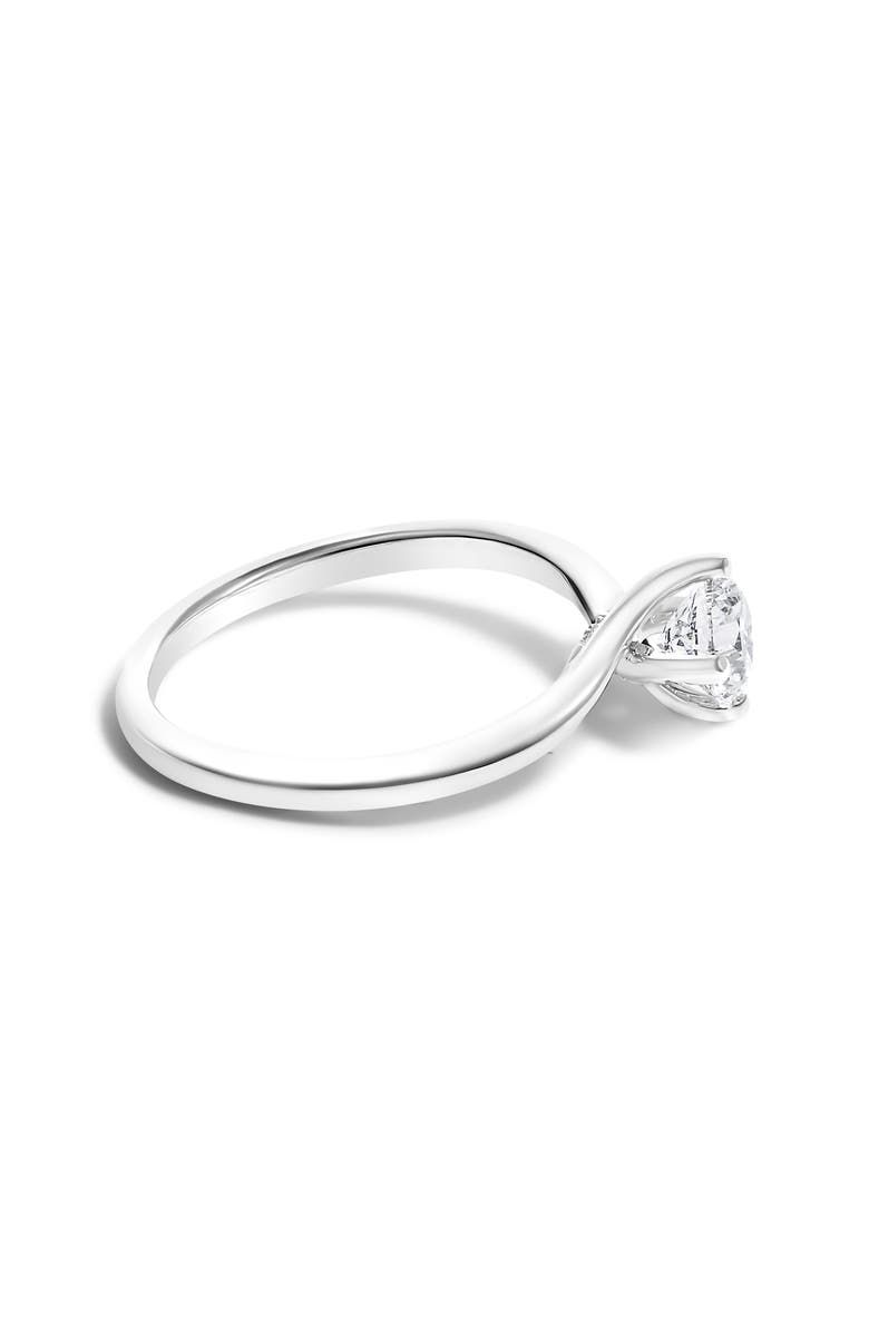 Haus of Brilliance 14K White Gold 4/5 Cttw Round Lab Grown Diamond Bypass Solitaire Engagement Ring, Alternate, color, 