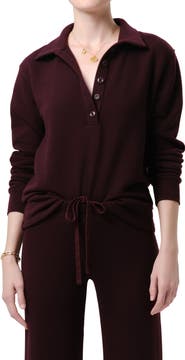Citizens of Humanity Johnny Collar Oversize Fleece Sweatshirt
