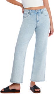 HINT OF BLU Clever Ripped High Waist Wide Leg Jeans