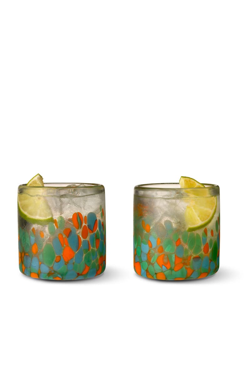 Segunda Vida Viajar Short Tumblers Set of 2, Main, color, Multicolor