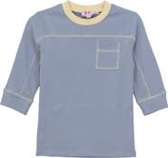 Pinky Promise Color Block Contrast Panel Pocket T-Shirt