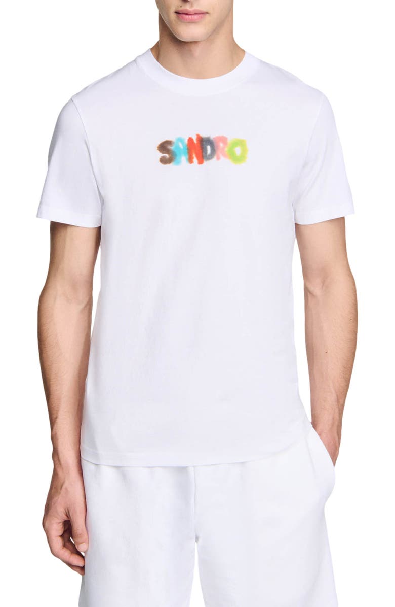 SANDRO Wild Animals T-shirt, Main, color, 