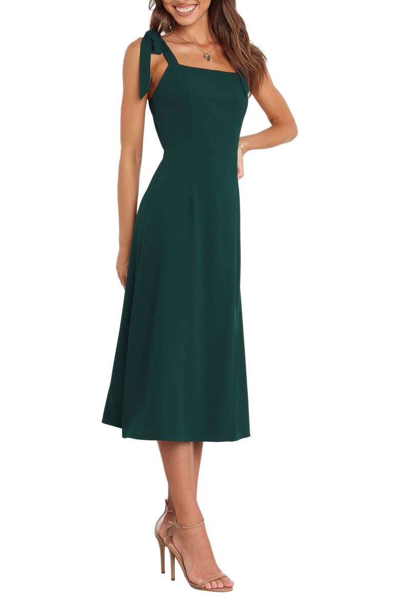 Laurel A-Line Dress, Alternate, color, EMERALD