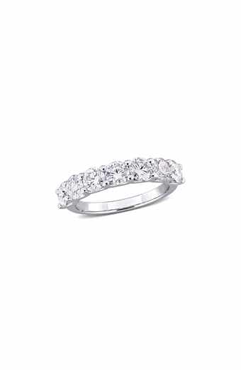 Lab-Created Moissanite Band Ring