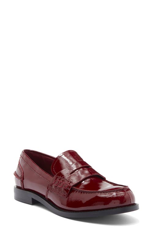 Jeffrey Campbell Books Penny Loafer In Wine Brush Off