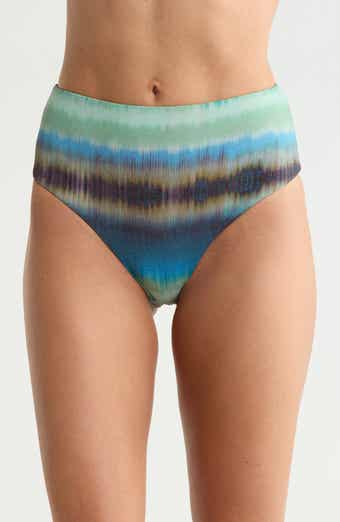 Metallic High Waist Bikini Bottoms