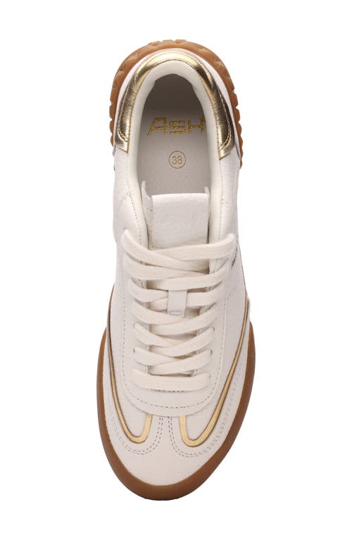 Ash Podium Sneaker In White/platino