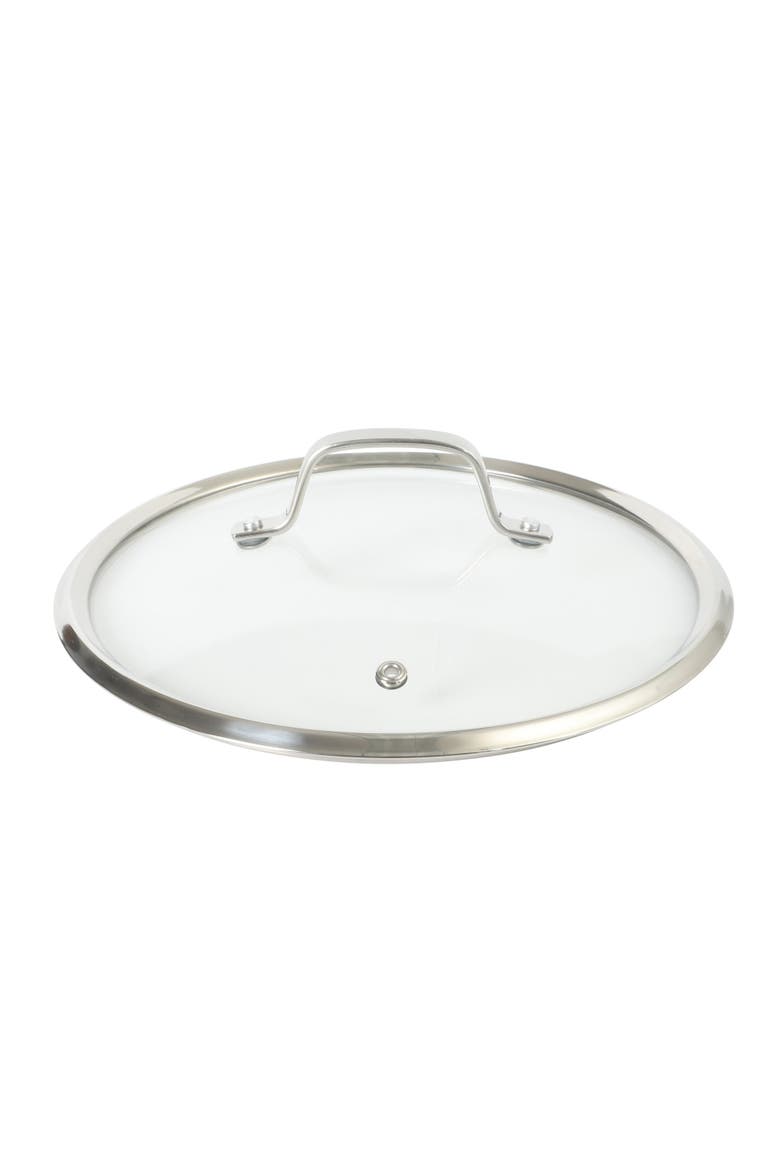 3-Piece 5.3-Quart Stainless Steel Dutch Oven with Steamer Insert & Glass Lid, Alternate, color, Stainless Steel