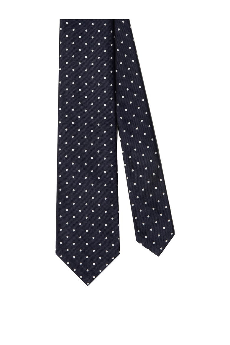 Newman 7 Fold Sport Jacquard Necktie, Main, color, Navy