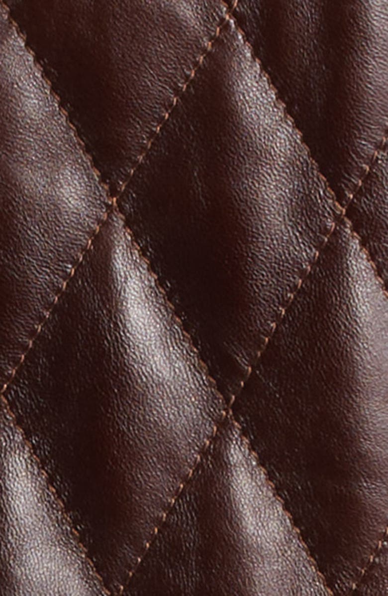 Nili Lotan Amy Quilted Leather Jacket, Alternate, color, Bordeaux