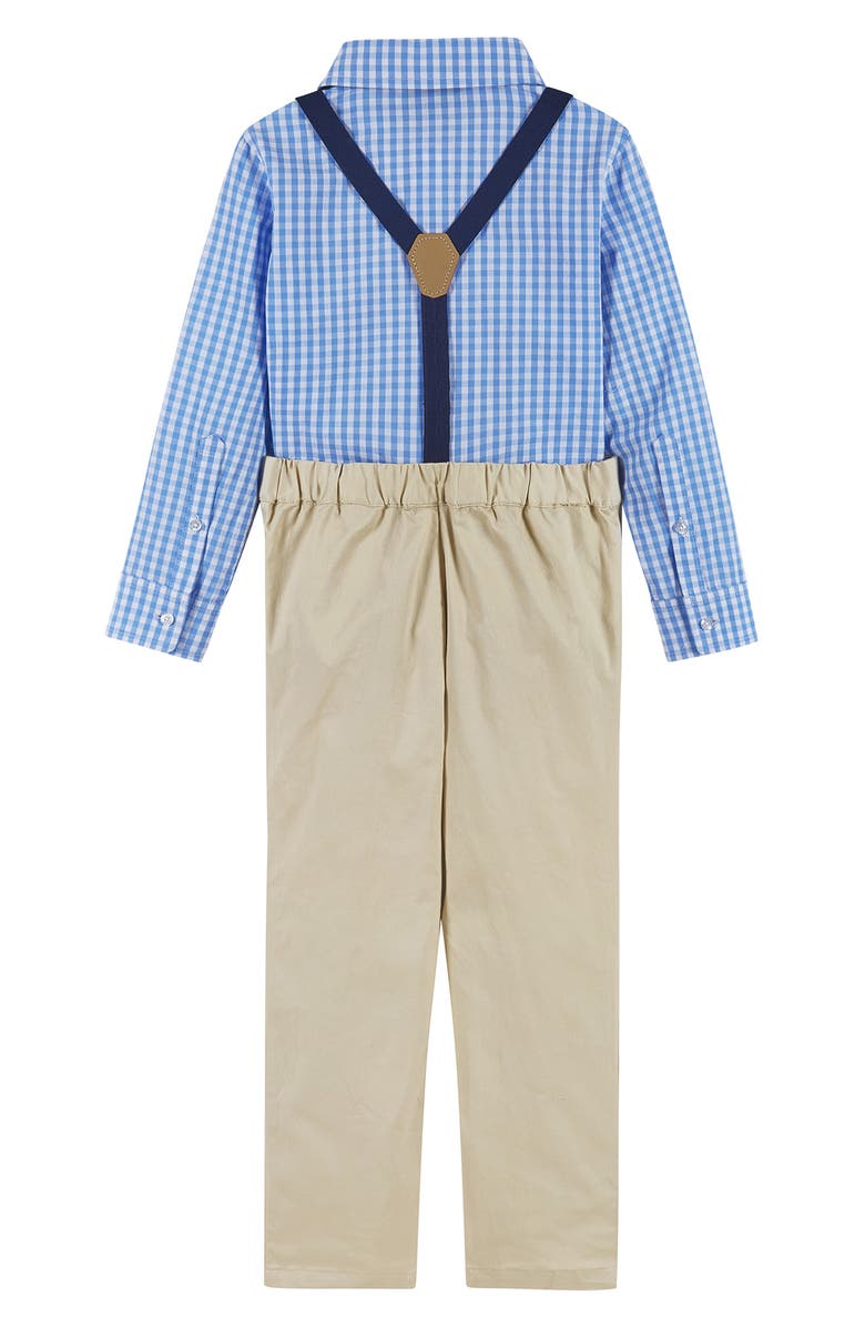 Andy & Evan Kids' 4-Piece Dapper Suspender & Bow Tie Outfit Set, Alternate, color, Light Blue