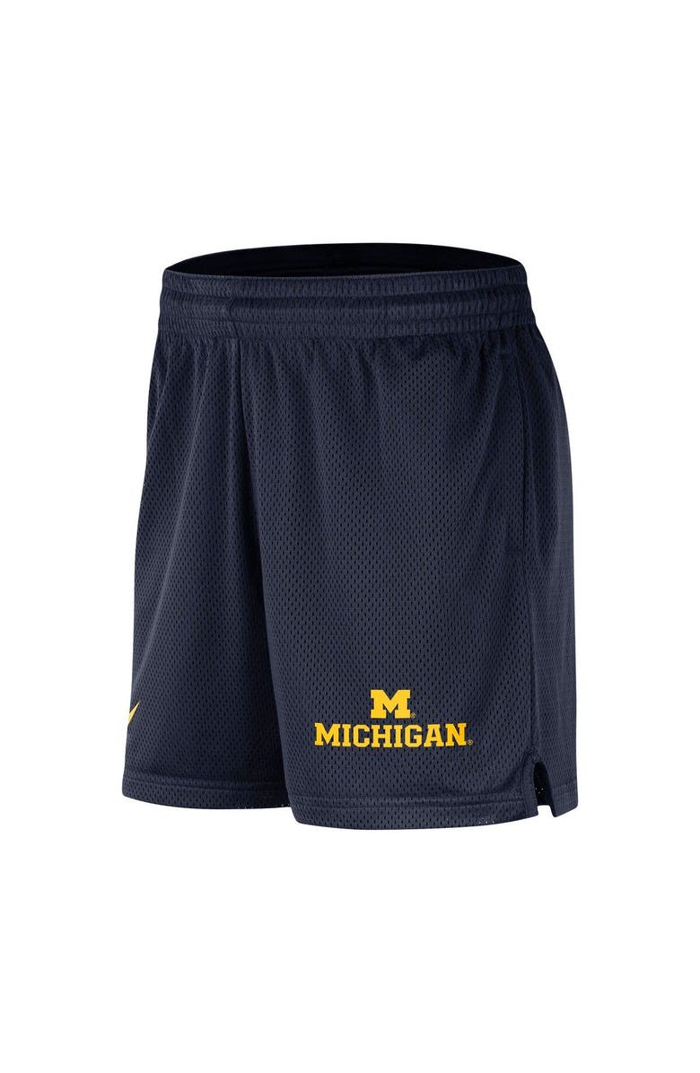 Nike Men's Nike Navy Michigan Wolverines Mesh Performance Shorts, Alternate, color,