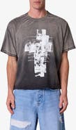mnml Fractured Graphic Distressed T-Shirt