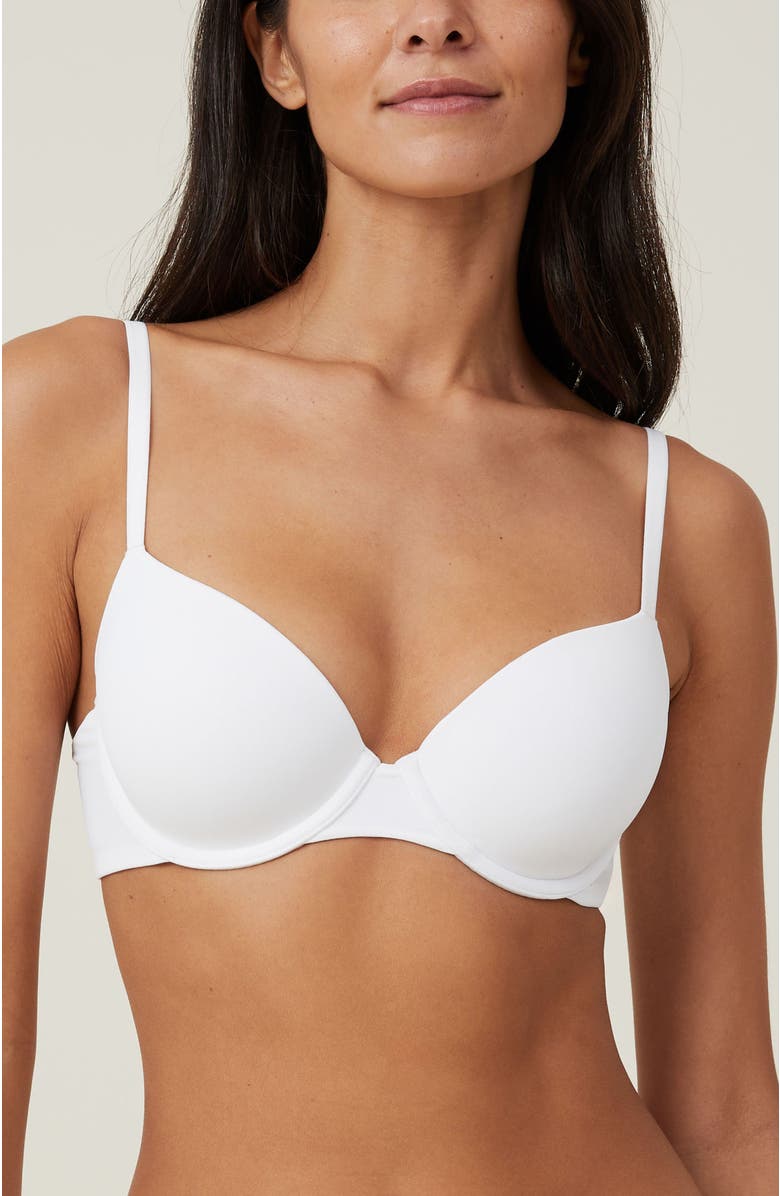 COTTON ON BODY Women's Ultimate Comfort T-Shirt Bra, Main, color, White