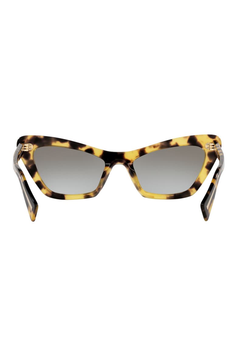 54mm Butterfly Sunglasses, Alternate, color, LIGHT HAVANA / GREY GRADIENT