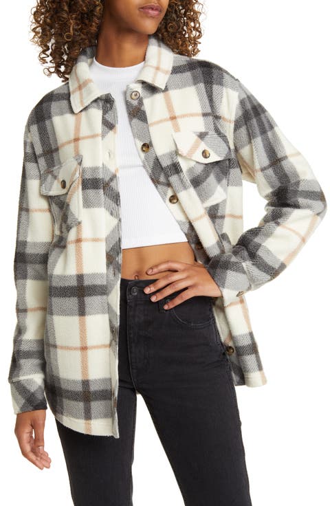 Plaid Polar Fleece Shacket