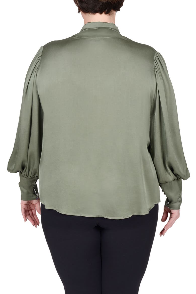 Mia Convertible Scarf Neck Blouse, Alternate, color, OLIVE