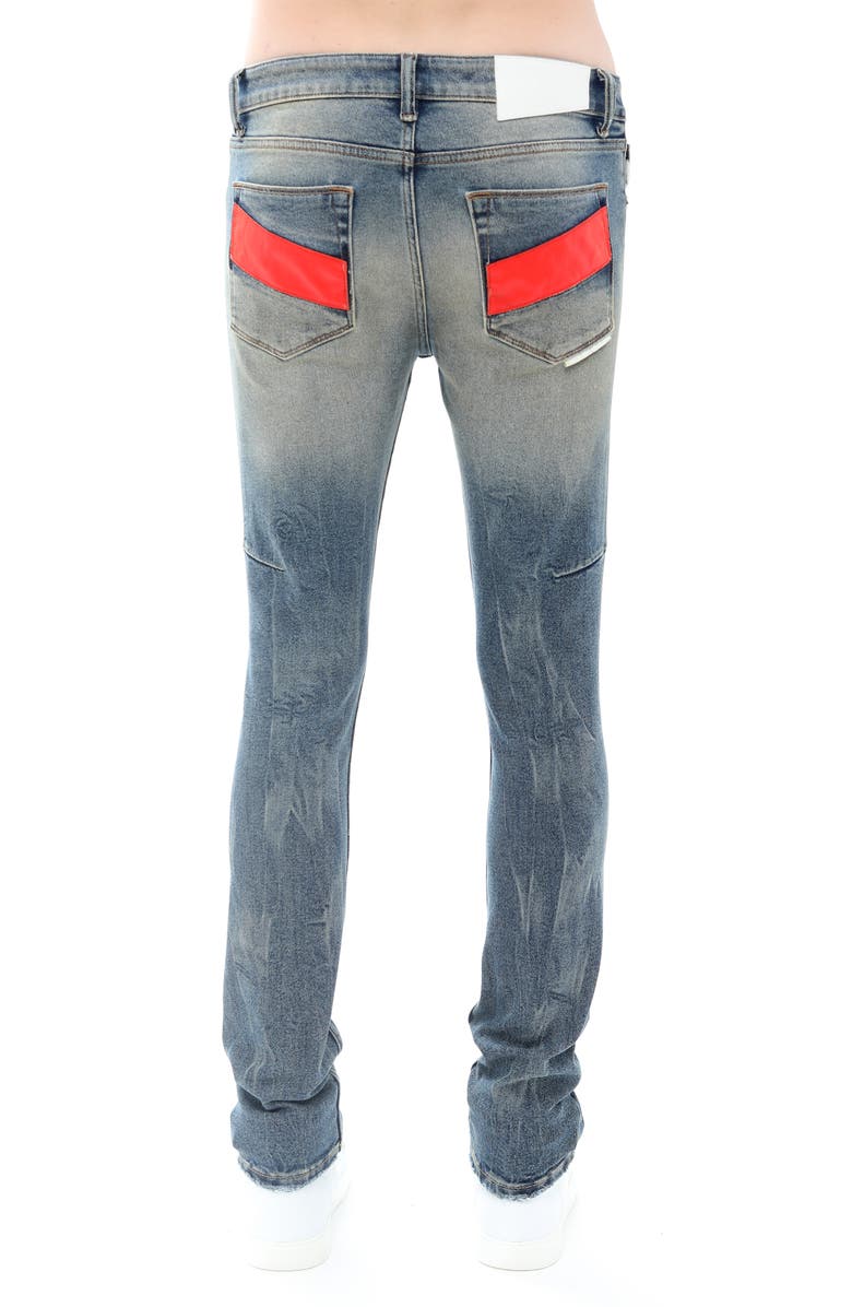 HVMAN Strat Ripped Super Skinny Jeans, Alternate, color, Aspen