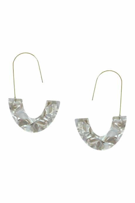 OLIVIA WELLES Tabby Multi-Color 76mm Hoop Earrings