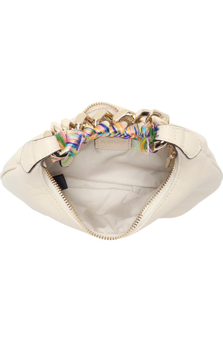 AIMEE Escape Chain Leather Handbag, Alternate, color, Mirror Blue Iridescent