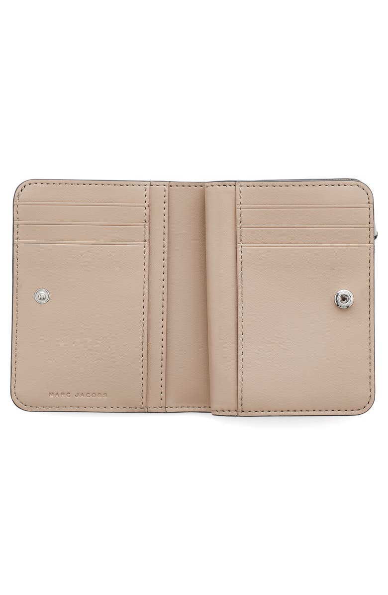 Marc Jacobs The Mini J Marc Compact Wallet, Alternate, color, Cement