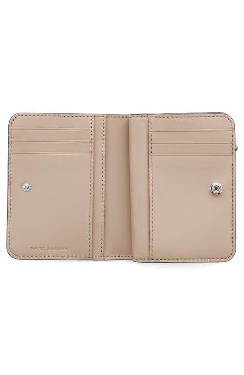 Marc Jacobs The Mini J Marc Compact Wallet In Brown