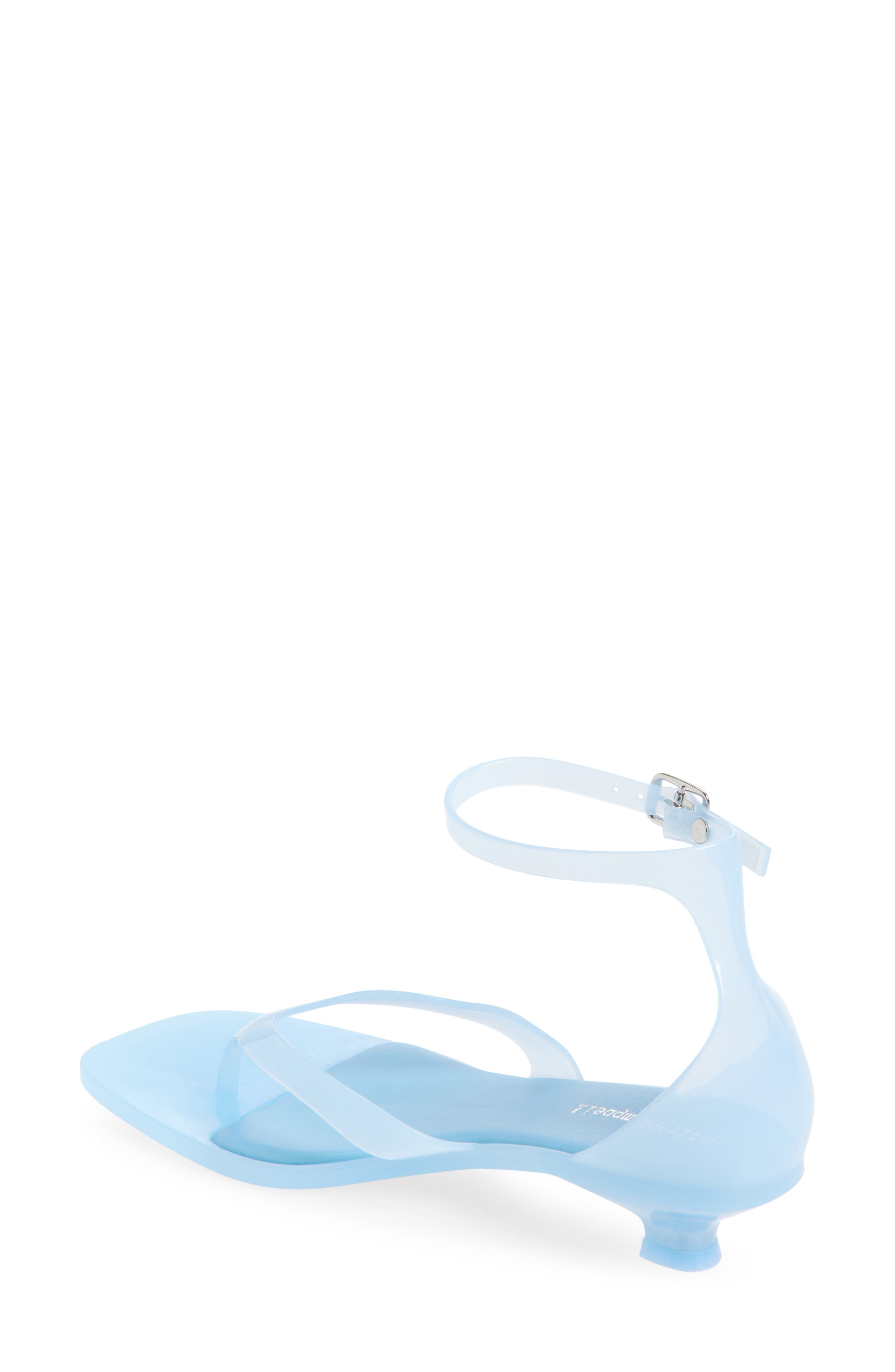 Gummy Ankle Strap Sandal, Alternate, color, LIGHT BLUE