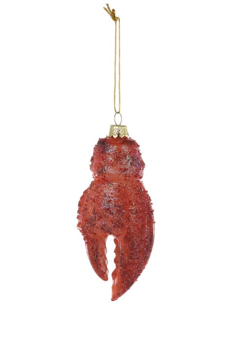 Lobster Claw Glass Ornament