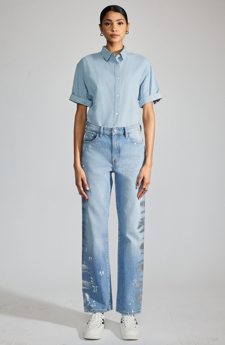 KanCan Premier Genevieve Premier High Rise Straight Jeans, Alternate, color, Medium Wash