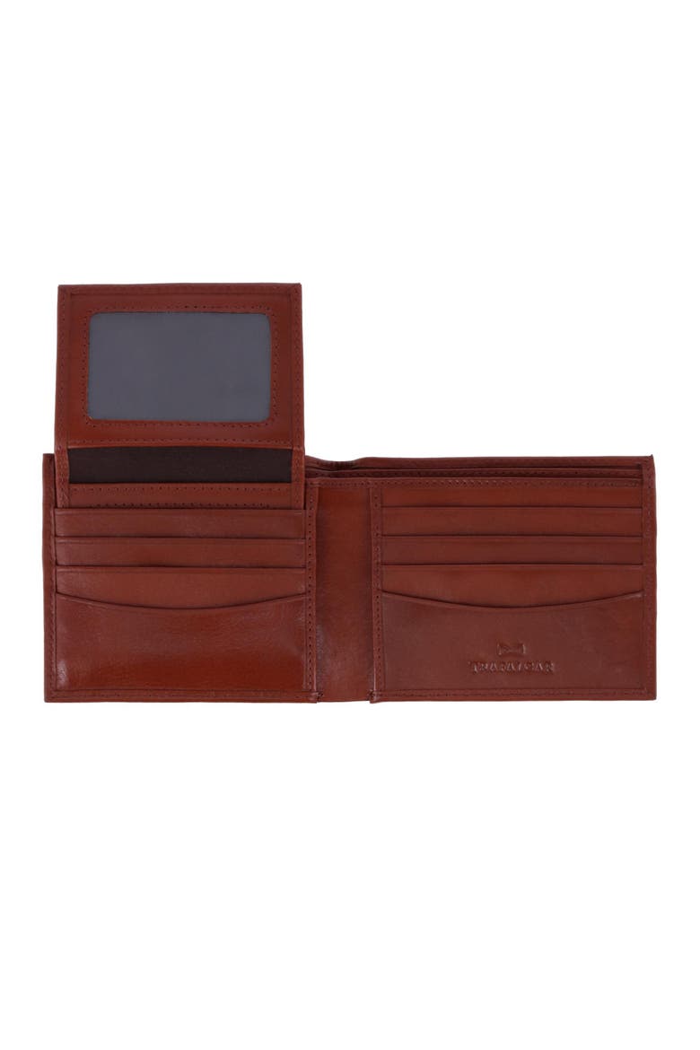 Orion Leather 8-Slot Bi-Fold Wallet with Removable ID Card Case, Alternate, color, Tan