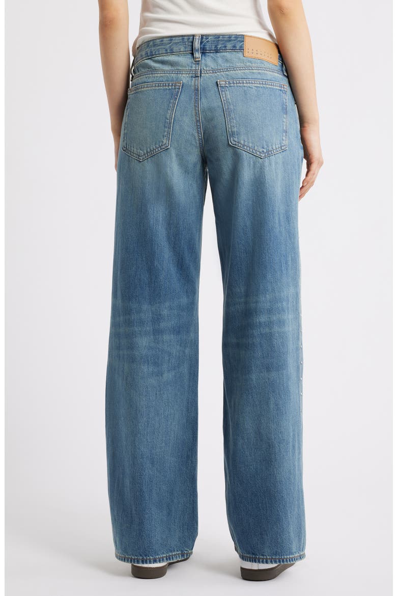 Blanka Low Rise Wide Leg Jeans, Alternate, color, MEDIUM INDIGO