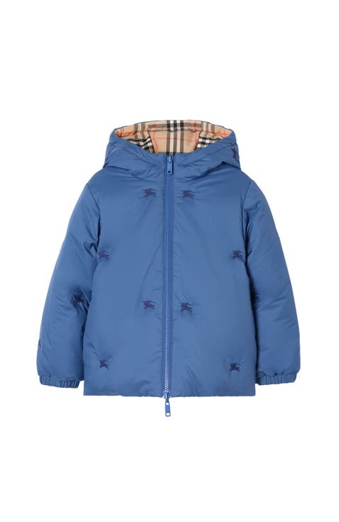 Reversible Check Puffer Jacket