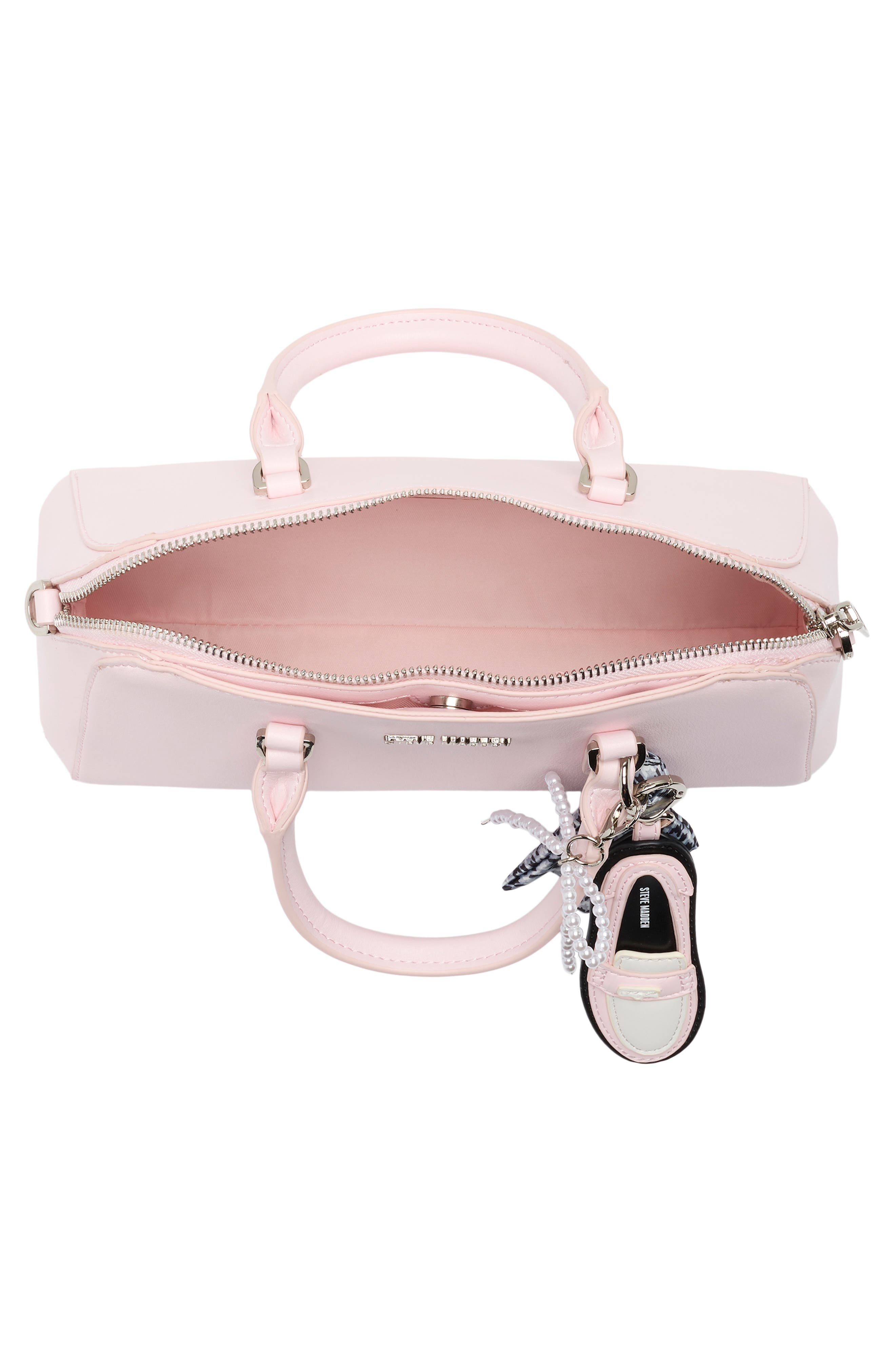 Bkeela East/West Satchel Crossbody Bag, Alternate, color, BALLET PINK