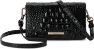 Brahmin Minuette Croc Embossed Leather Crossbody Bag