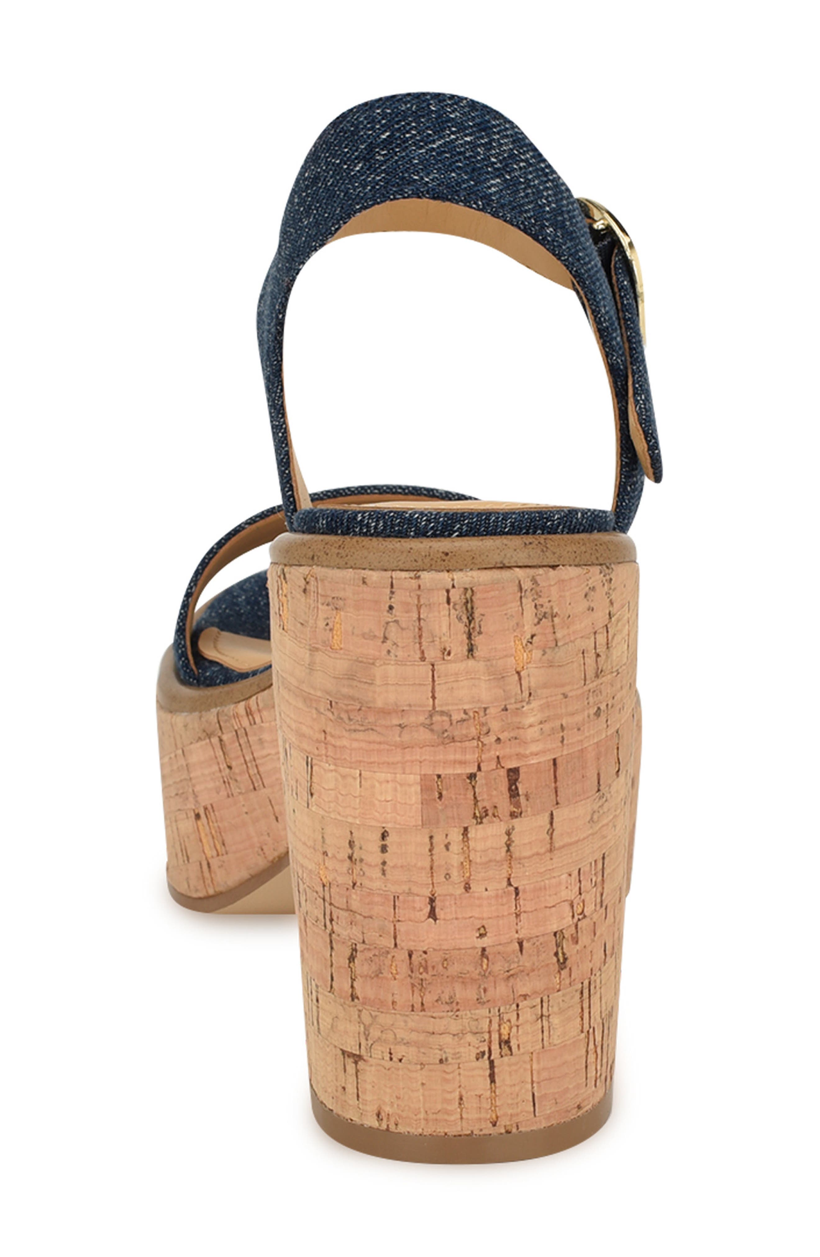 Nine West Amye Ankle Strap Platform Sandal, Alternate, color, 