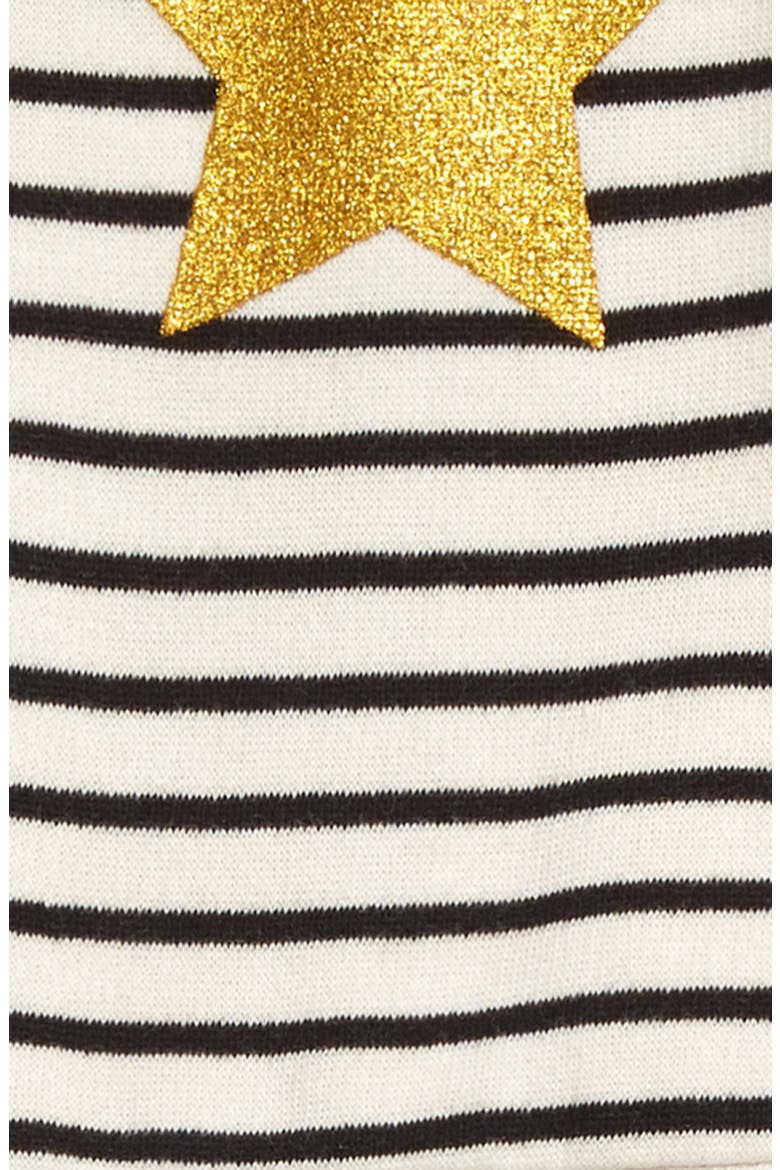 Sparkle Cozy Two-Piece Set, Alternate, color, IVORY EGRET BLACK STRIPE