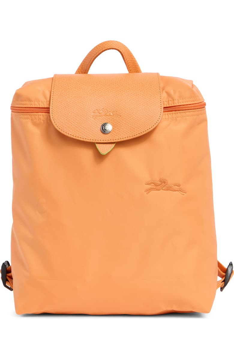Longchamp Le Pliage Nylon Canvas Backpack, Main, color, Orange