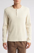 Vince Chunky Waffle Knit Henley