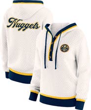 WEAR by Erin Andrews Women's WEAR by Erin Andrews White Denver Nuggets Plus Size Hoodie Sweater