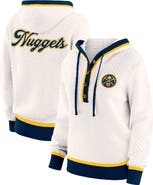 WEAR by Erin Andrews Women's WEAR by Erin Andrews White Denver Nuggets Plus Size Hoodie Sweater