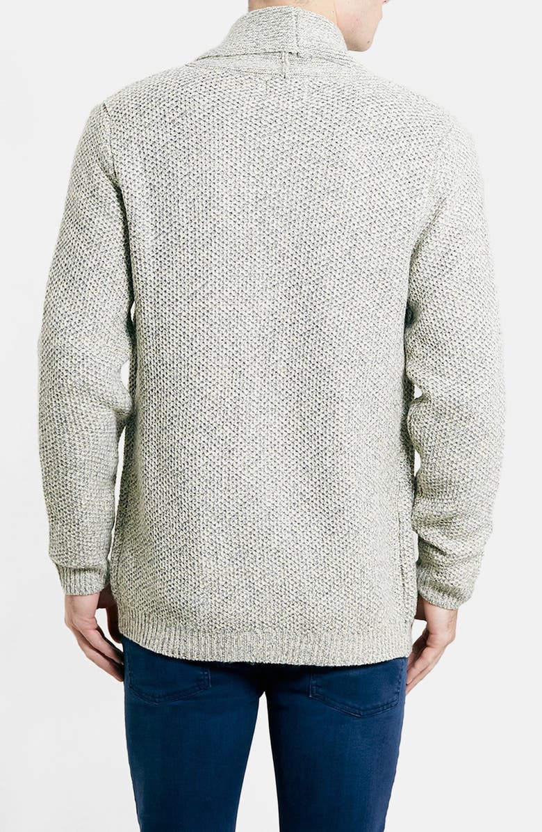 Topman Shawl Collar Cardigan, Alternate, color, 