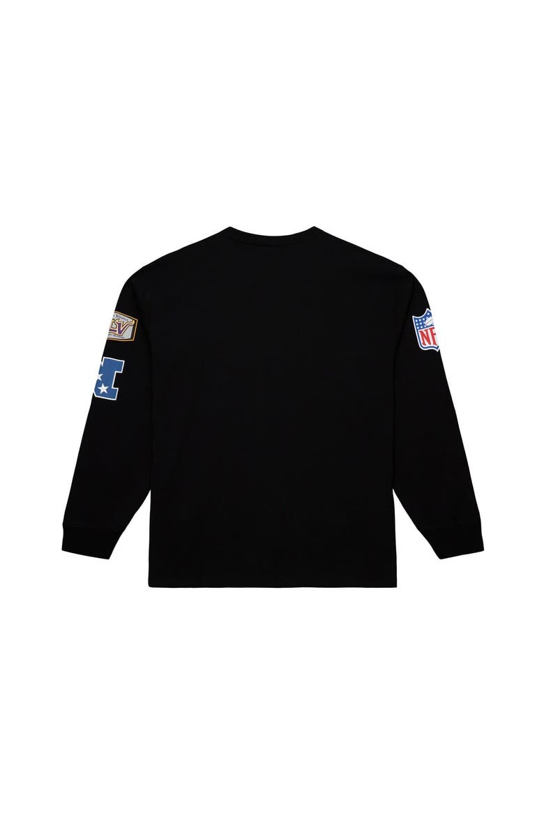 Men's Mitchell & Ness  Black Minnesota Vikings Training Camp Vintage Logos Long Sleeve T-Shirt, Alternate, color, Black